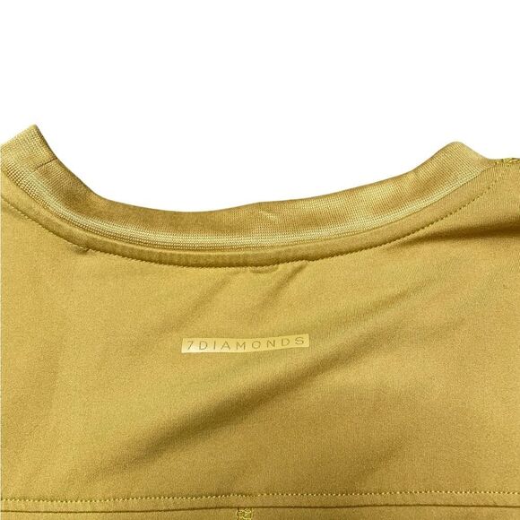 7 DIAMONDS Core T-Shirt Dress in Golden Harvest Size Medium - Picture 6 of 7